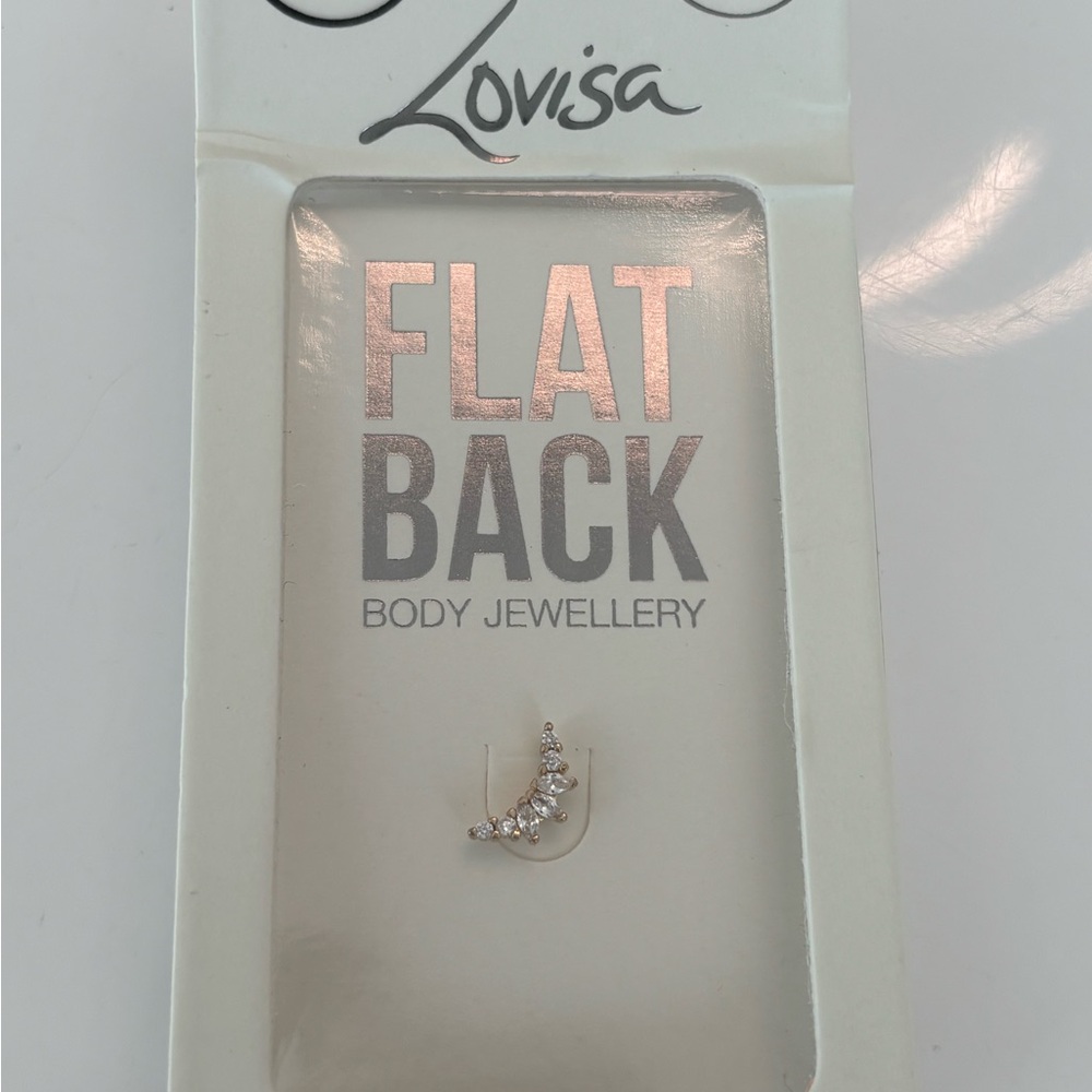 Gold and Silver Flat Back Earrings